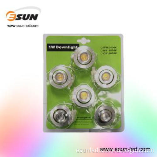1w led down light CRI>80, CE RoHS